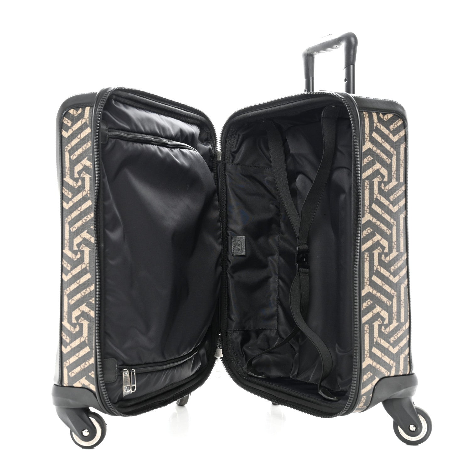 Gucci GG Supreme Monogram Caleido Carry On Trolley Black 4 of 14
