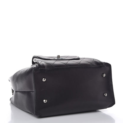 Chanel Calfskin Stitched Medium Urban Luxury Drawstring Backpack Black 5 of 9