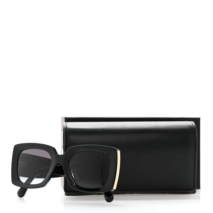 Chanel Acetate Rectangle Sunglasses 5435-A Black 10 of 10