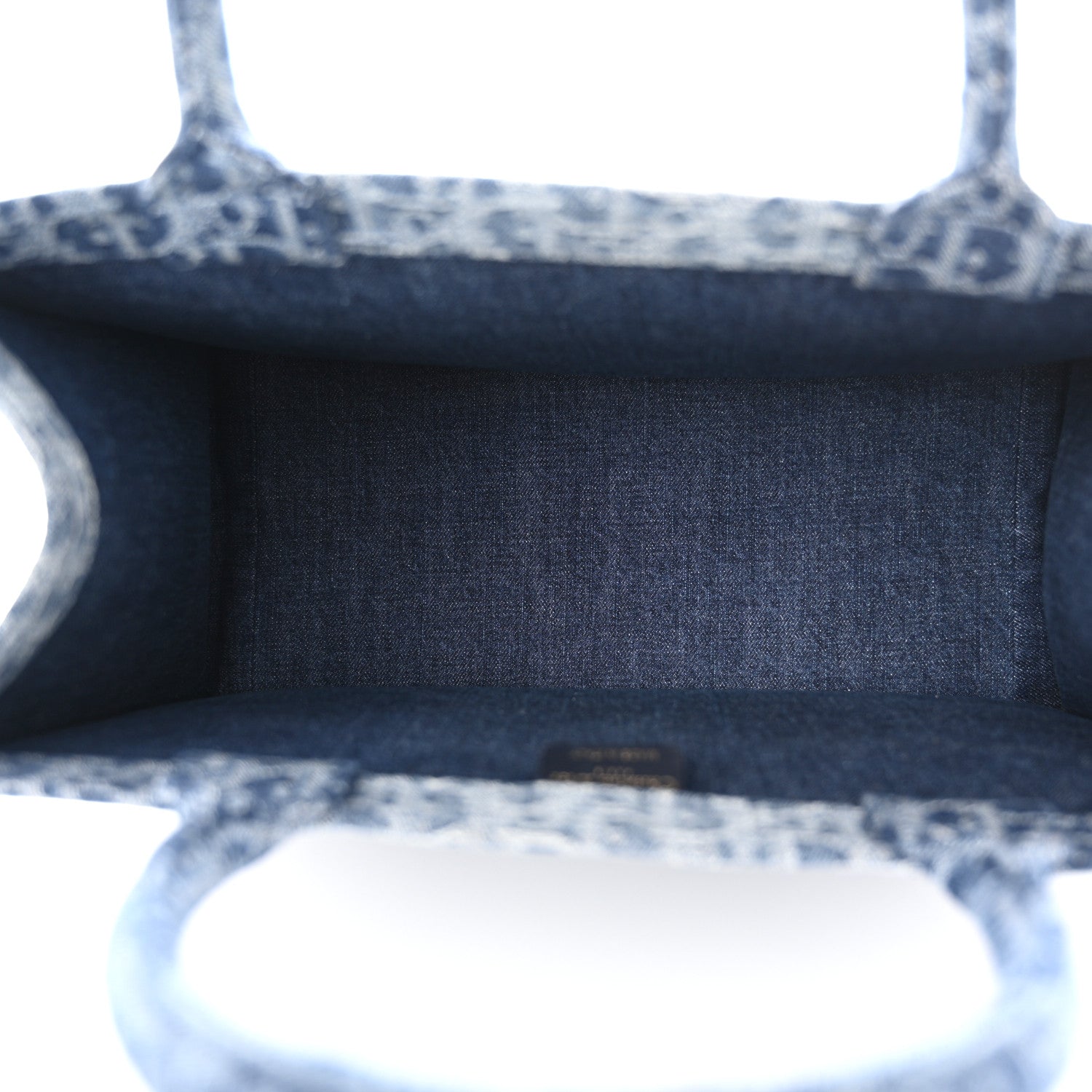 Christian Dior Oblique Denim Medium Book Tote Blue 5 of 12