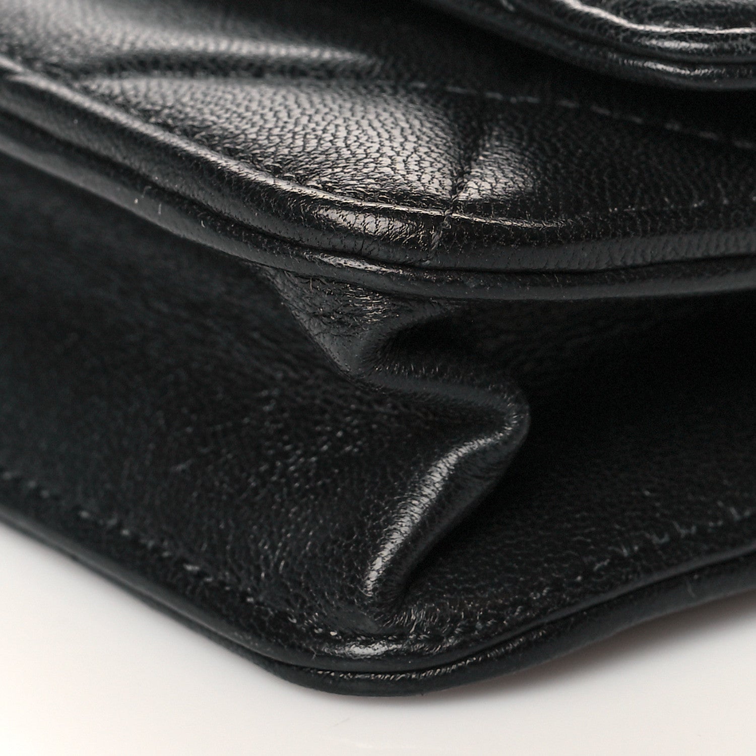 Chanel Lambskin Quilted Chanel 19 Wallet On Chain WOC Black 11 of 12