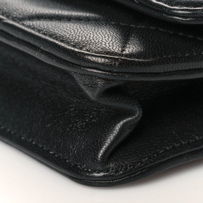 Chanel Lambskin Quilted Chanel 19 Wallet On Chain WOC Black 11 of 12