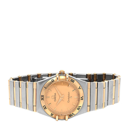 Omega Stainless Steel 18K Yellow Gold 25mm Constellation 95 Quartz Watch Champagne 1272.10.00 2 of 4