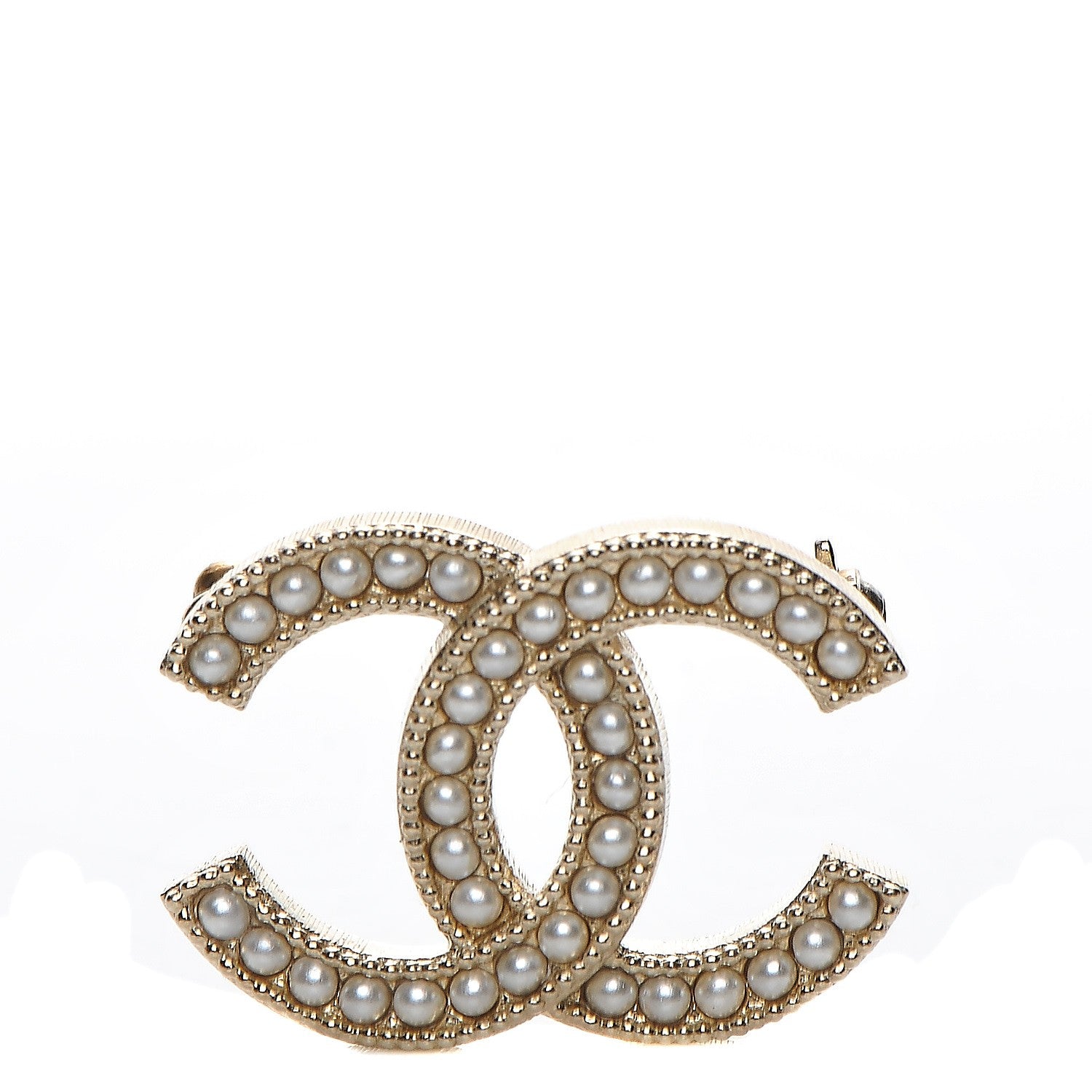 Chanel Crystal CC Mini Brooch 1 of 5