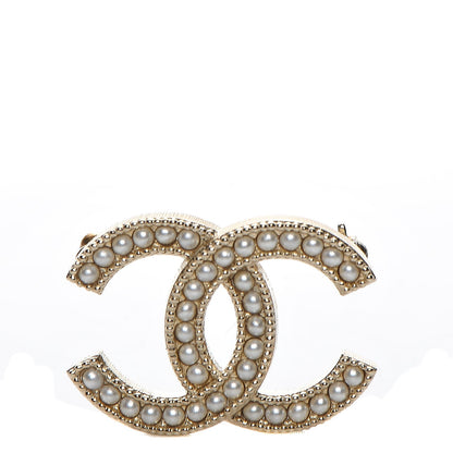 Chanel Crystal CC Mini Brooch 1 of 5