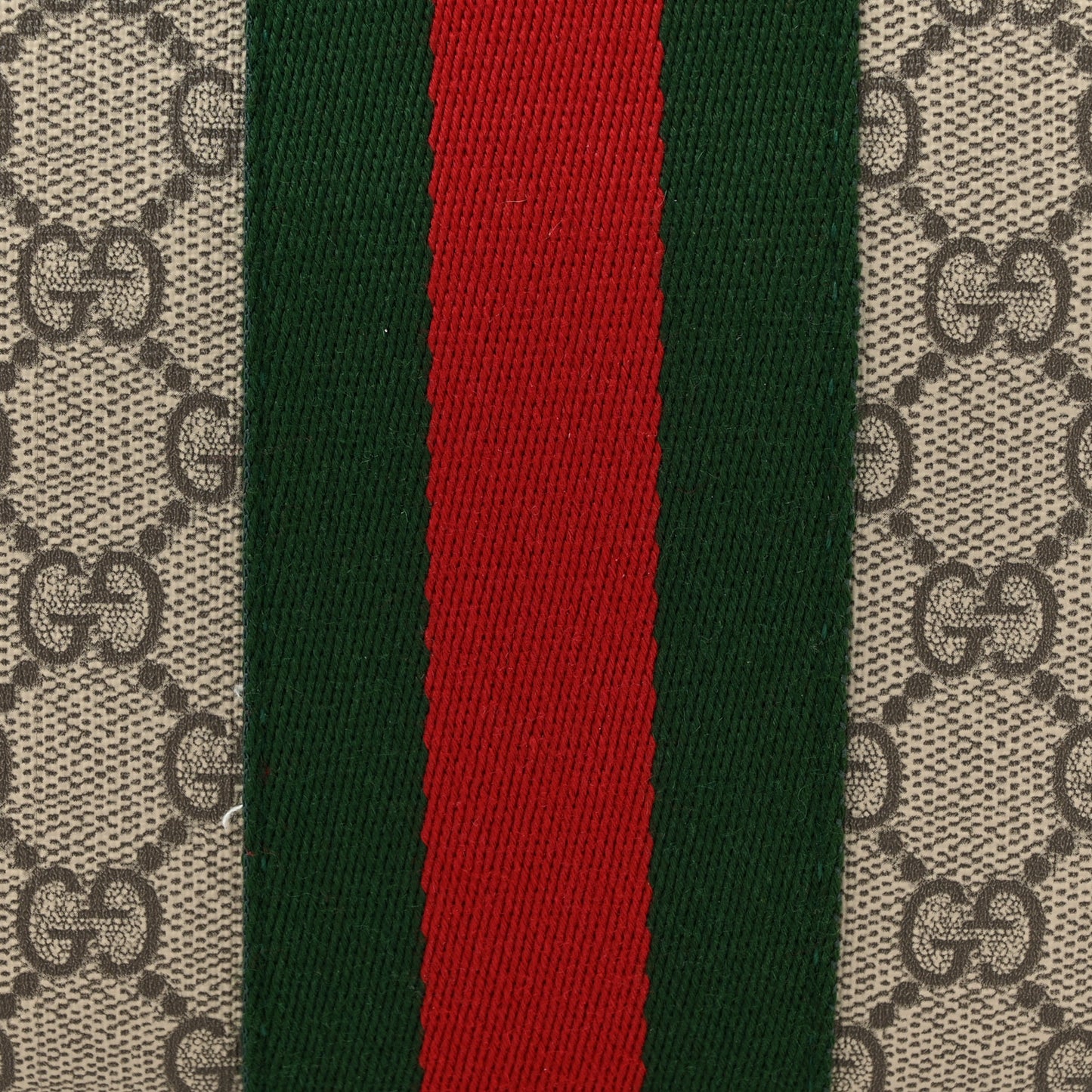 GG Supreme Monogram Web Small Ophidia Half Moon Hobo Brown