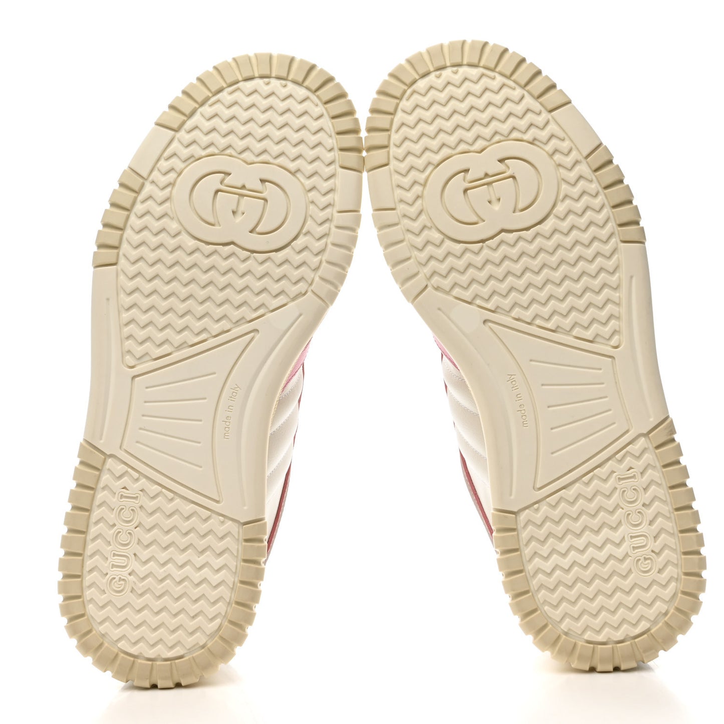 Calfskin Womens Re-Web Sneakers 36.5 White Pink