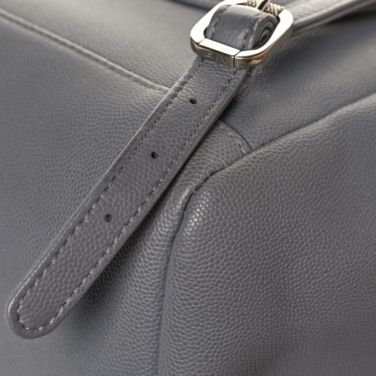 Caviar Quilted Business Affinity Backpack Grey
