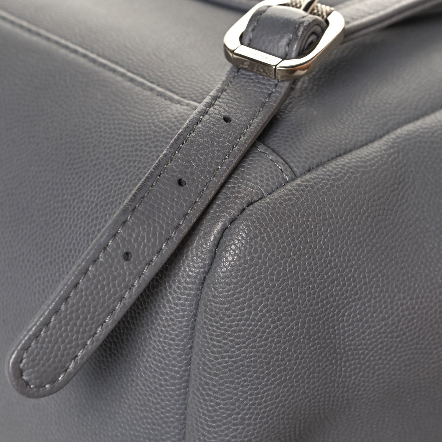 Chanel Caviar Quilted Business Affinity Backpack Grey 11 of 12
