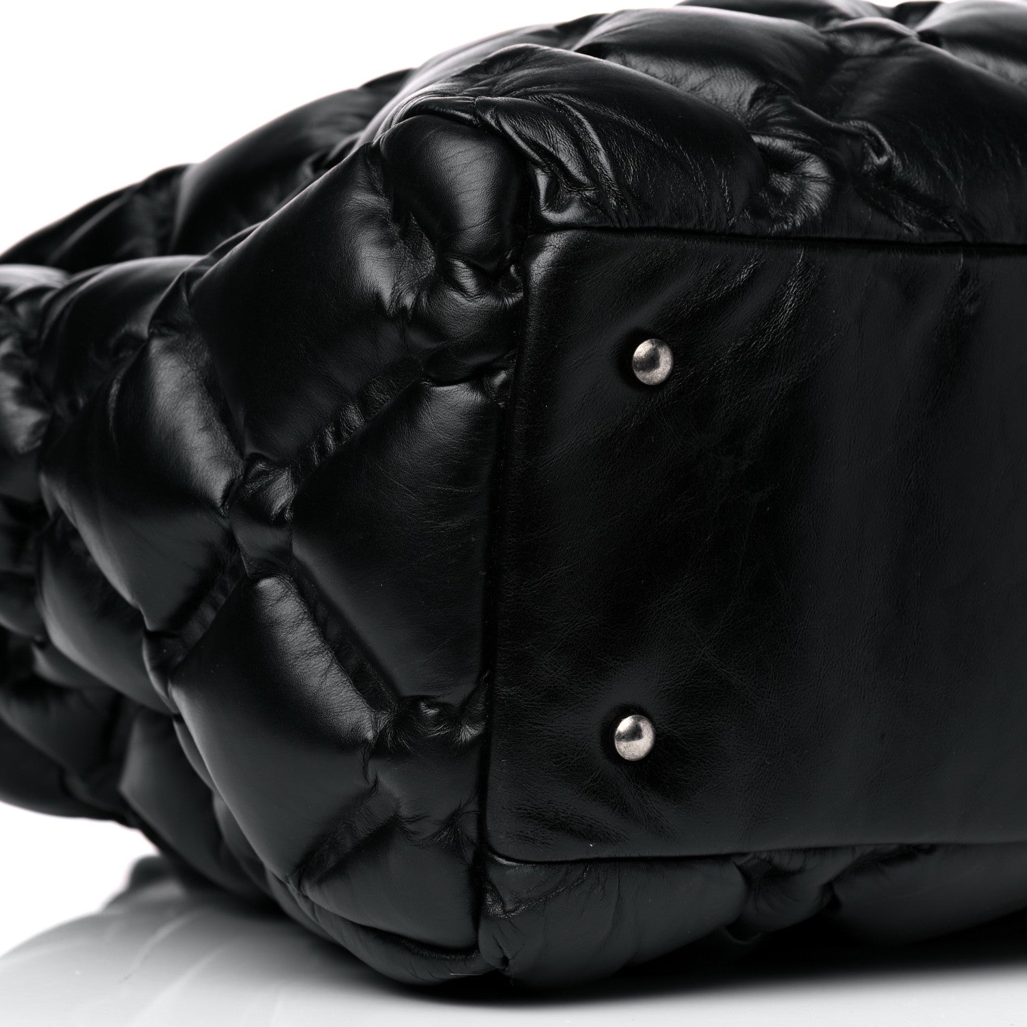 Chanel Calfskin Quilted Large Chesterfield Tote Black 8 of 12