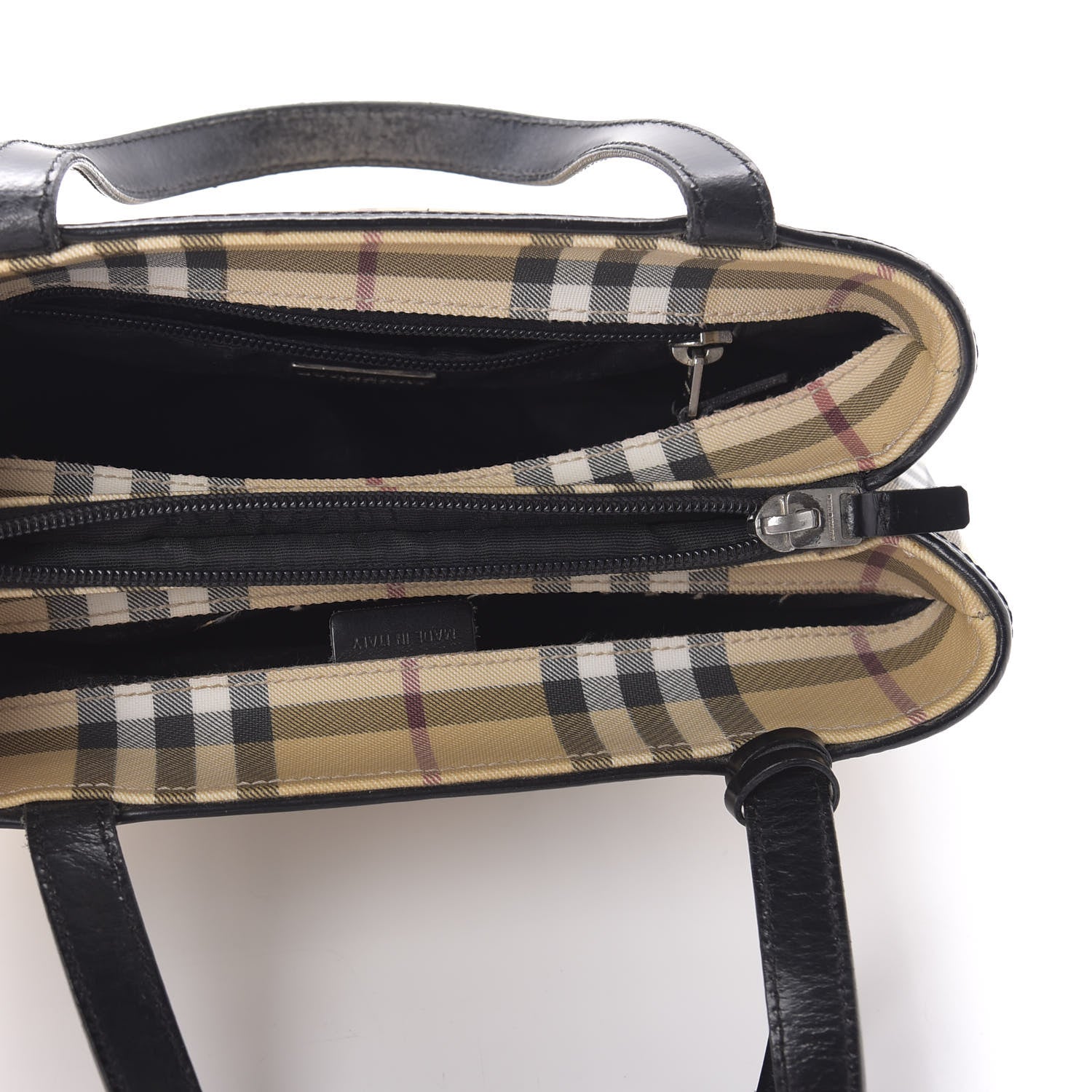Burberry House Check Small Tote Black 5 of 11