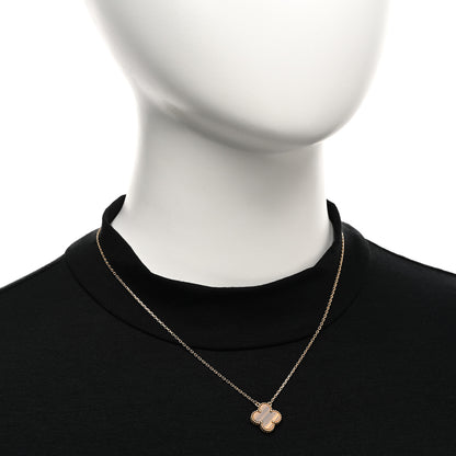 Van Cleef & Arpels 18K Yellow Gold Tiger Eye Vintage Alhambra Pendant Necklace 2 of 5