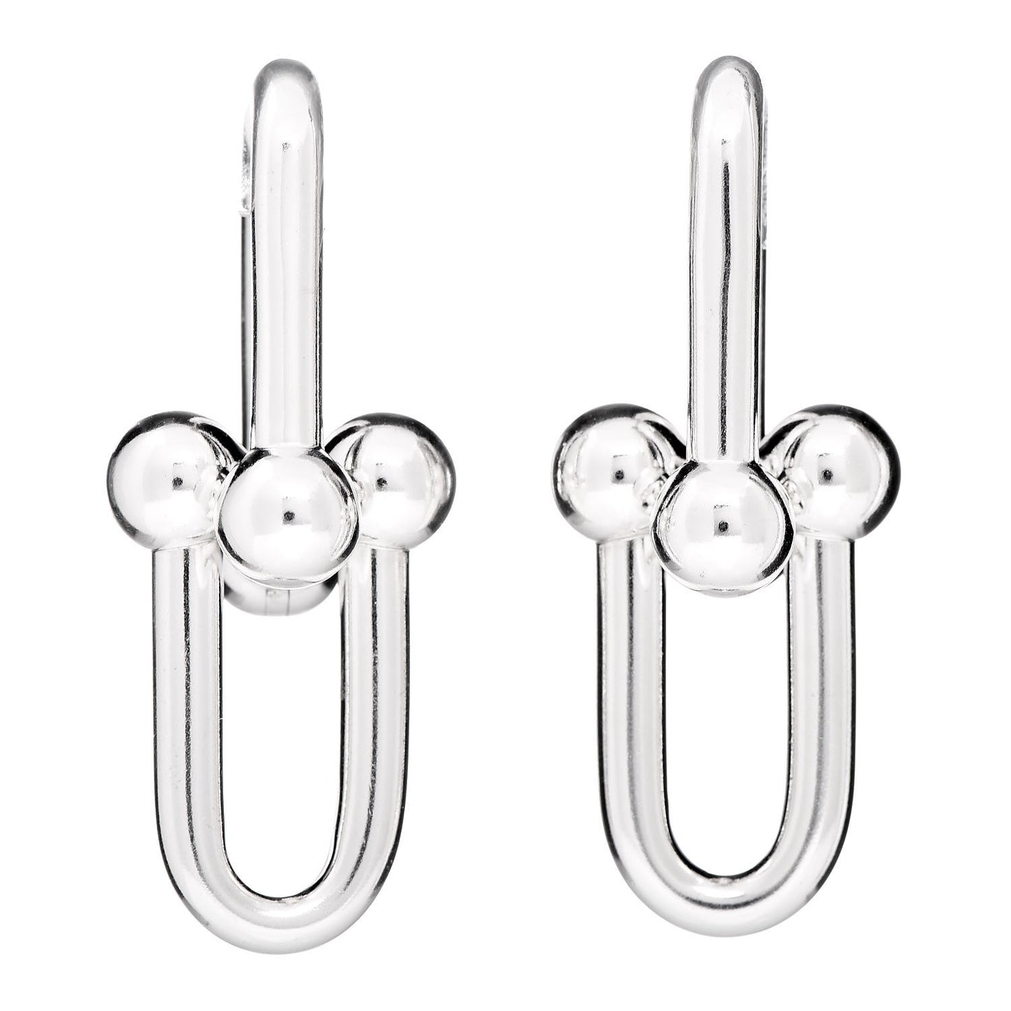 Sterling Silver Extra Large HardWear Link Earrings