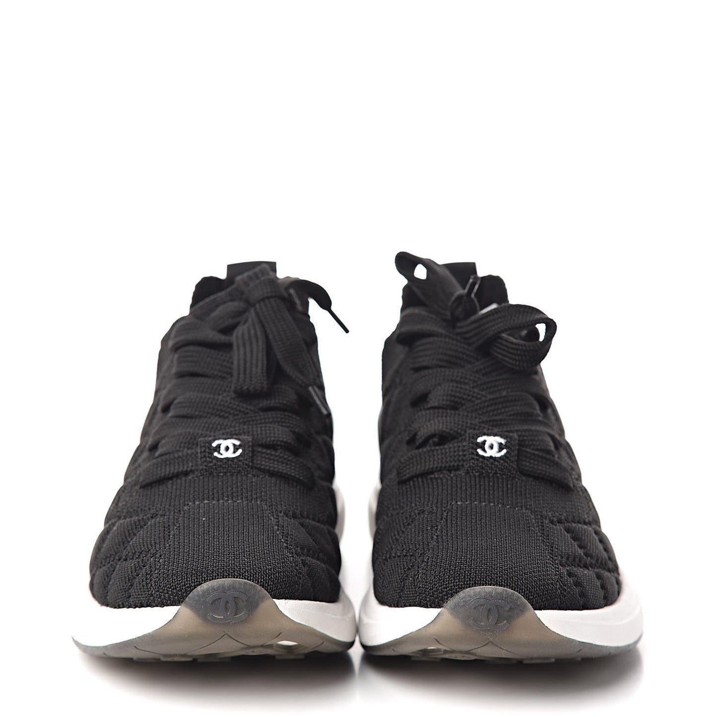 Mixed Fibers Quilted Womens CC Sneakers 35.5 Black
