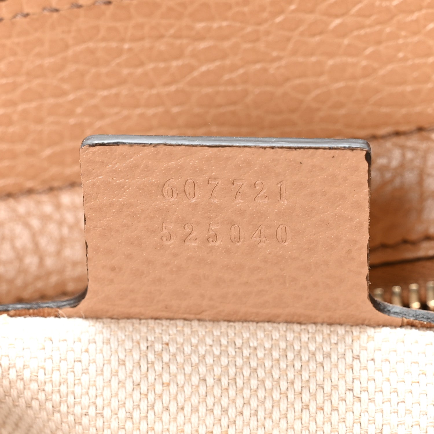 Gucci Dollar Calfskin Large Soho Top Handle Satchel Camelia 7 of 10