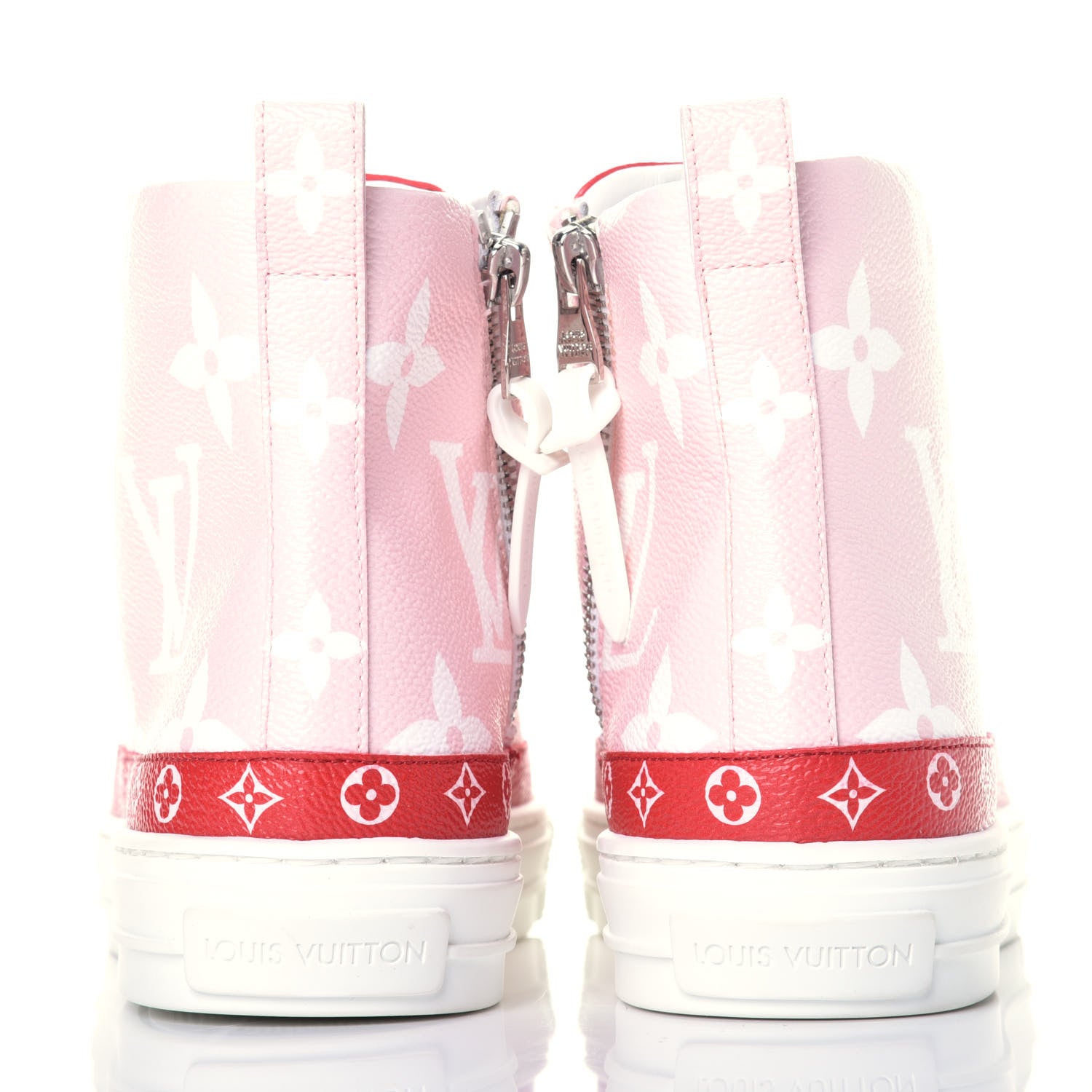 Louis Vuitton Monogram Giant Stellar Sneaker Boots 38 Rose Rouge 5 of 10