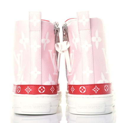 Louis Vuitton Monogram Giant Stellar Sneaker Boots 38 Rose Rouge 5 of 10