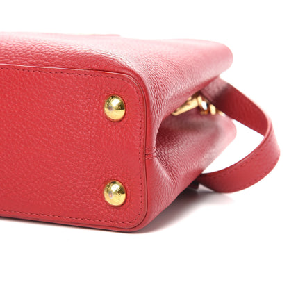 Louis Vuitton Taurillon Capucines BB Rubis 10 of 11