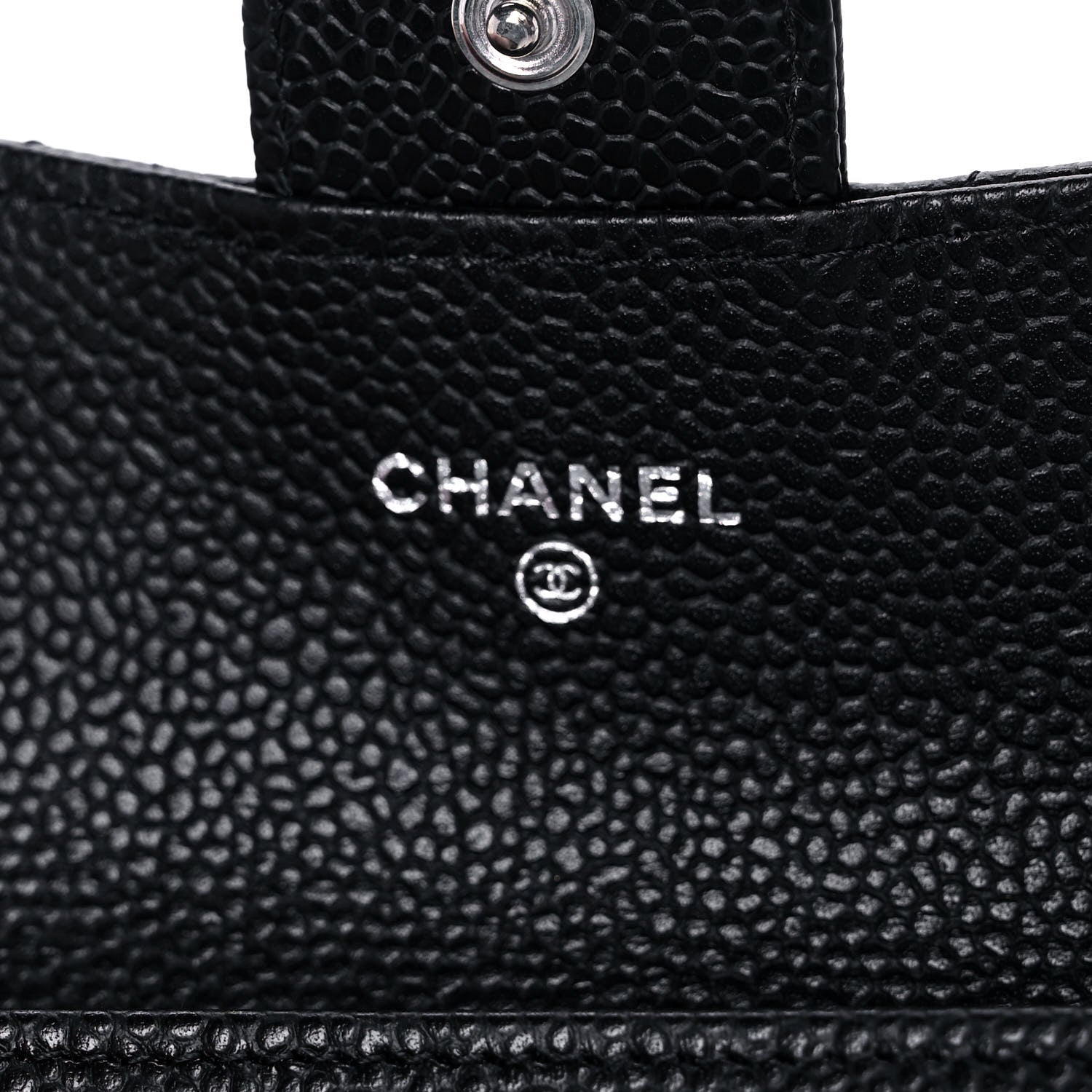 Chanel Caviar Quilted Flap Card Holder Wallet Black 6 of 12