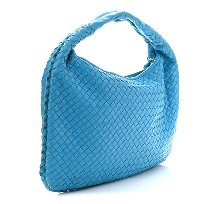 Bottega Veneta Nappa Intrecciato Medium Veneta Hobo Turquoise 3 of 10