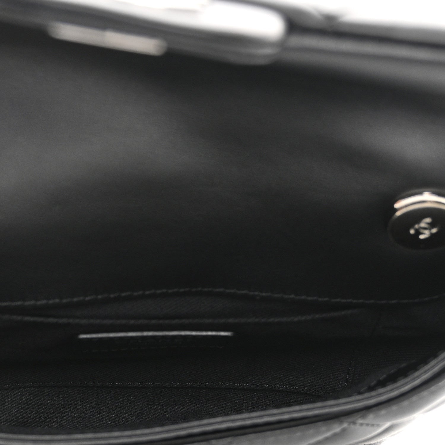Chanel Calfskin Quilted CC Uniform Flap Belt Bag Black 5 of 10