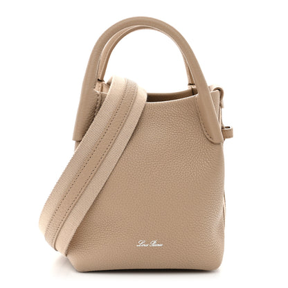 Loro Piana Grained Calfskin Micro Bale Bag Light Mastic 1 of 8