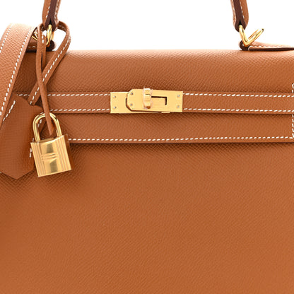 Hermes Epsom Kelly Sellier 25 Gold 8 of 11