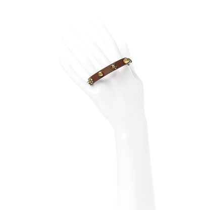 Gucci Calfskin Feline Heads Bracelet Brown 2 of 5