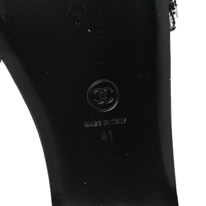 Chanel Tweed CC Chain Mule Sandal 41 Multicolor 6 of 9