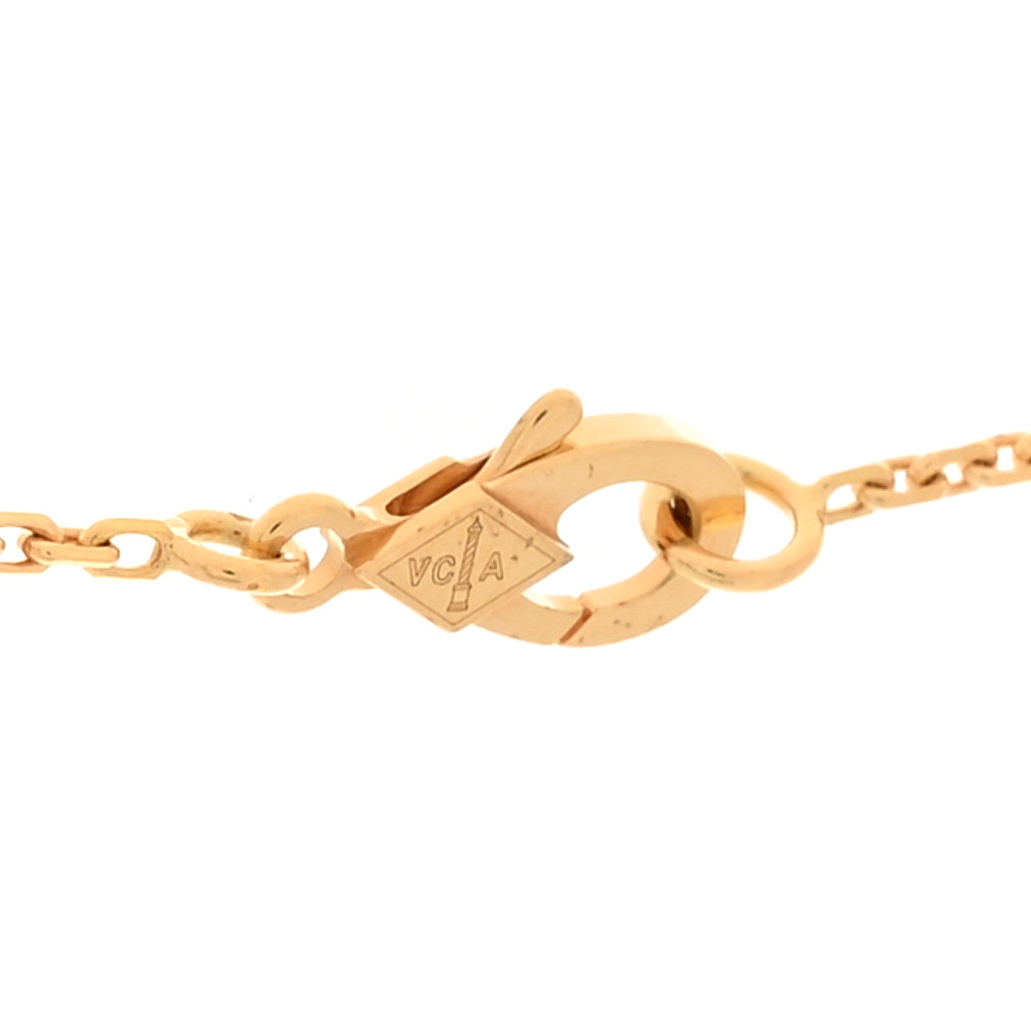 Van Cleef & Arpels 18K Yellow Gold Black Onyx Vintage Alhambra Pendant Necklace 4 of 7