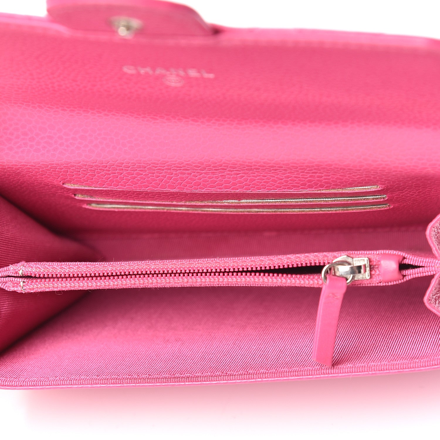 Chanel Caviar Quilted Small Flap Wallet Pink 5 of 13