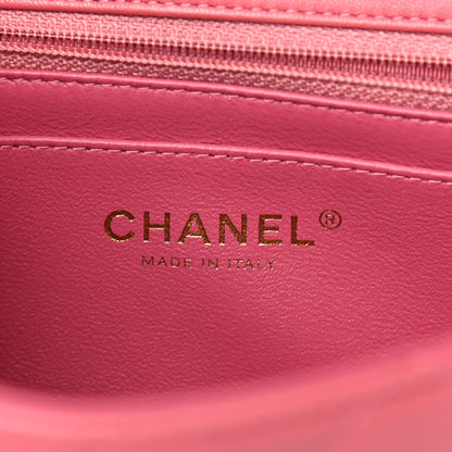 Chanel Lambskin Quilted Valentine Charms Mini Rectangular Flap Pink 6 of 10