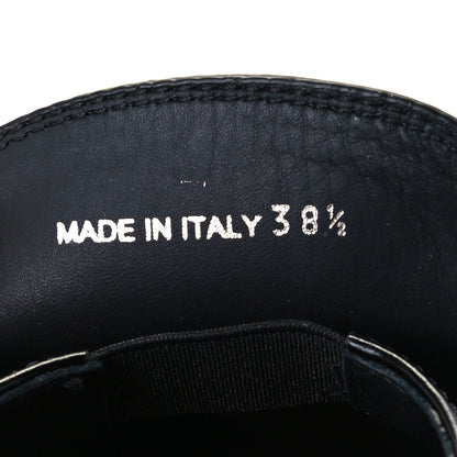Prada Spazzolato Metal Triangle Logo 50mm Loafers 38.5 Black 10 of 11