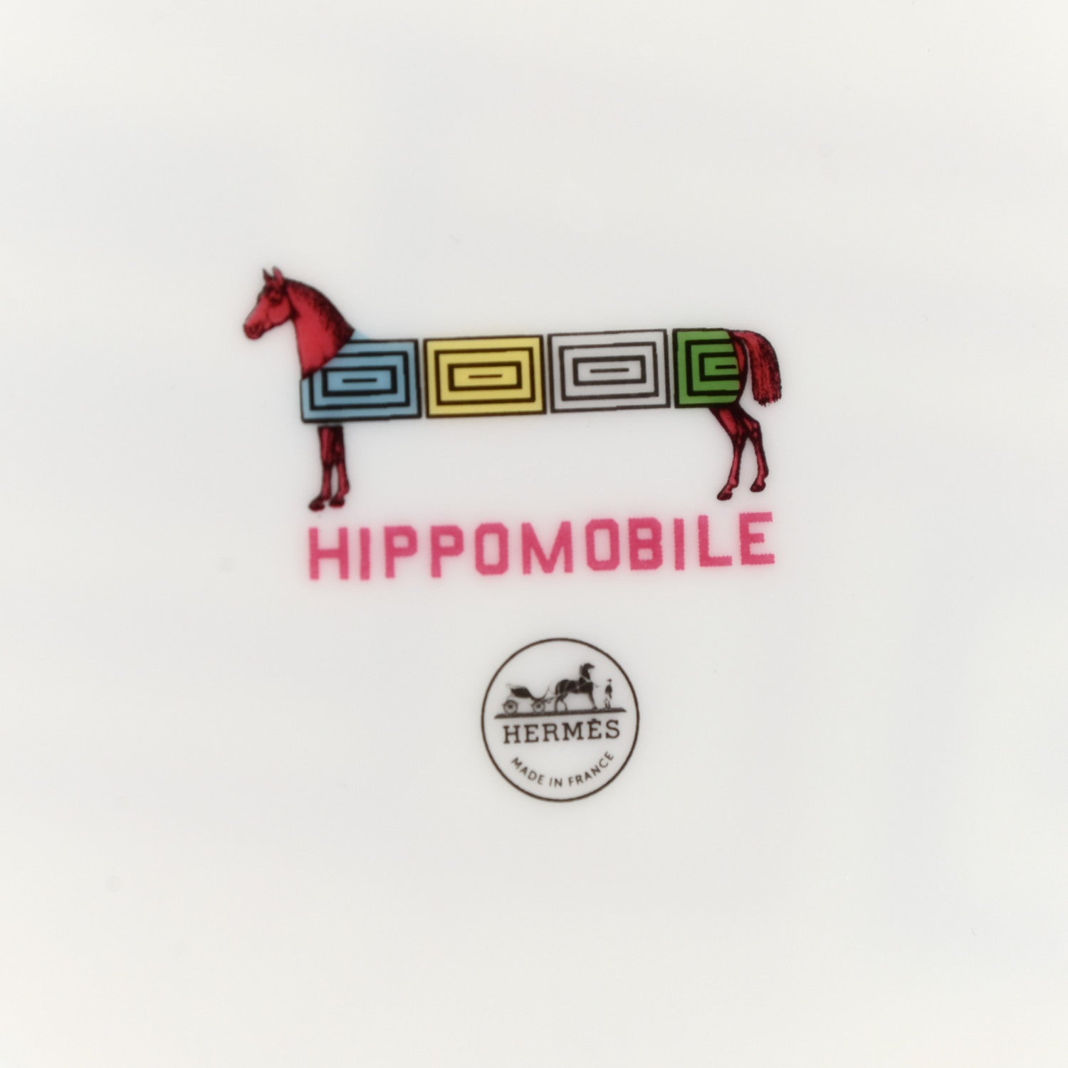 Hermes Porcelain Hippomobile Dessert Plate Set of 2 6 of 11