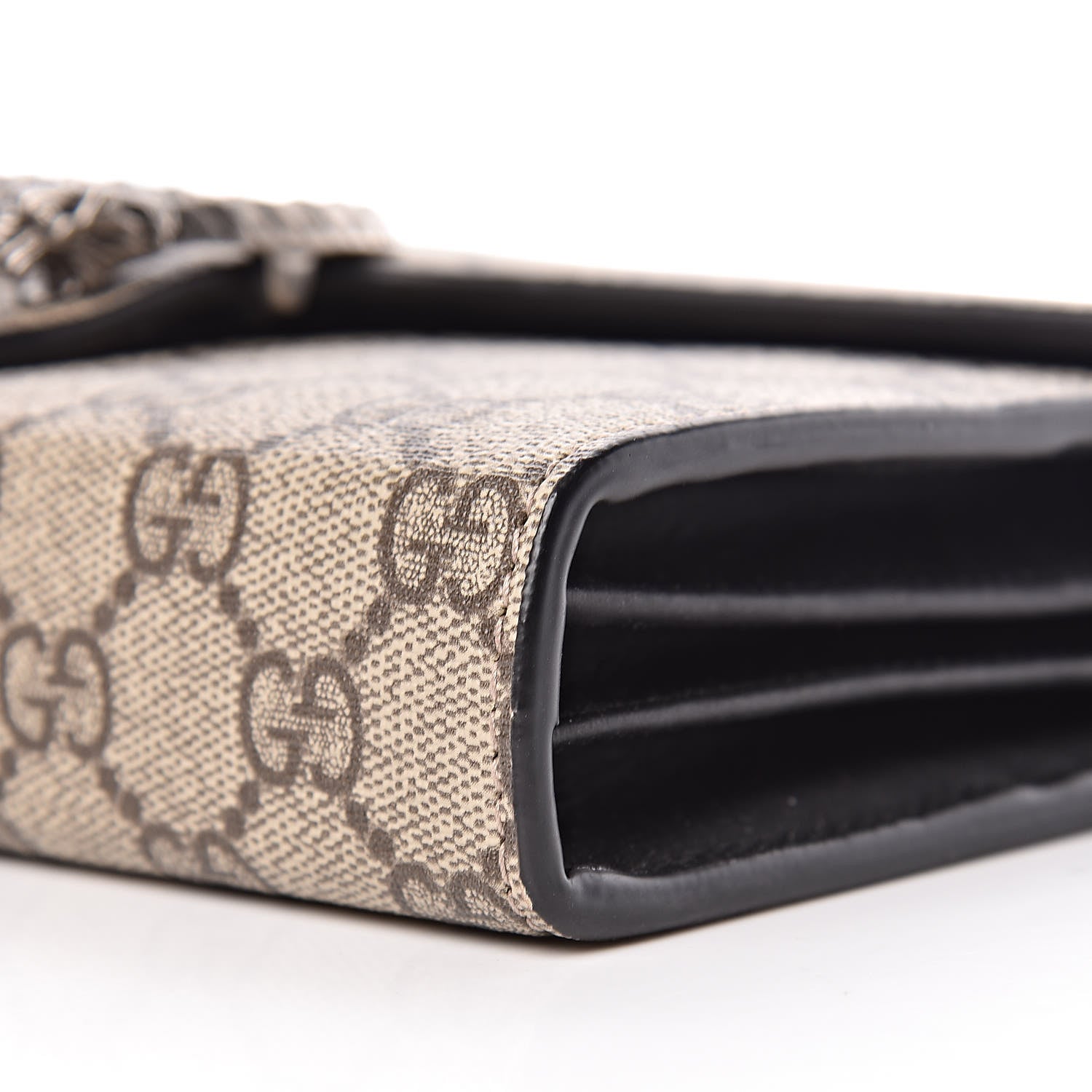 Gucci GG Supreme Monogram Mini Dionysus Chain Wallet Beige Black 10 of 10