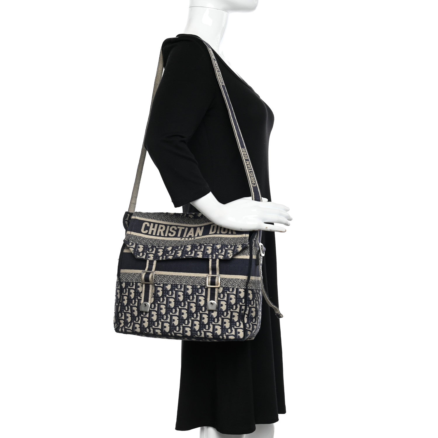 Christian Dior Oblique Medium Diorcamp Messenger Blue 2 of 11