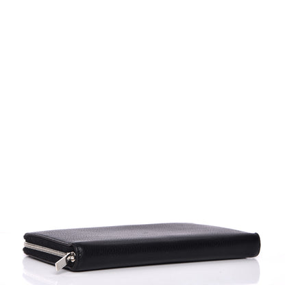 Celine Calfskin Large Zip Around Multifunction Wallet Black Citron 4 of 11