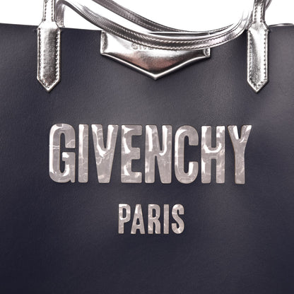 Givenchy Calfskin Large Antigona Tote Night Blue Silver 8 of 9