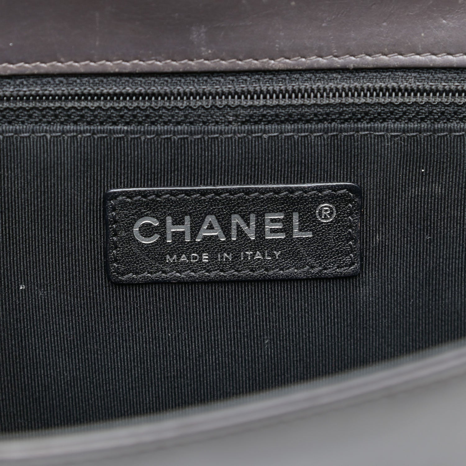 Chanel Glazed Calfskin Medium Boy Flap Black Brown 8 of 14