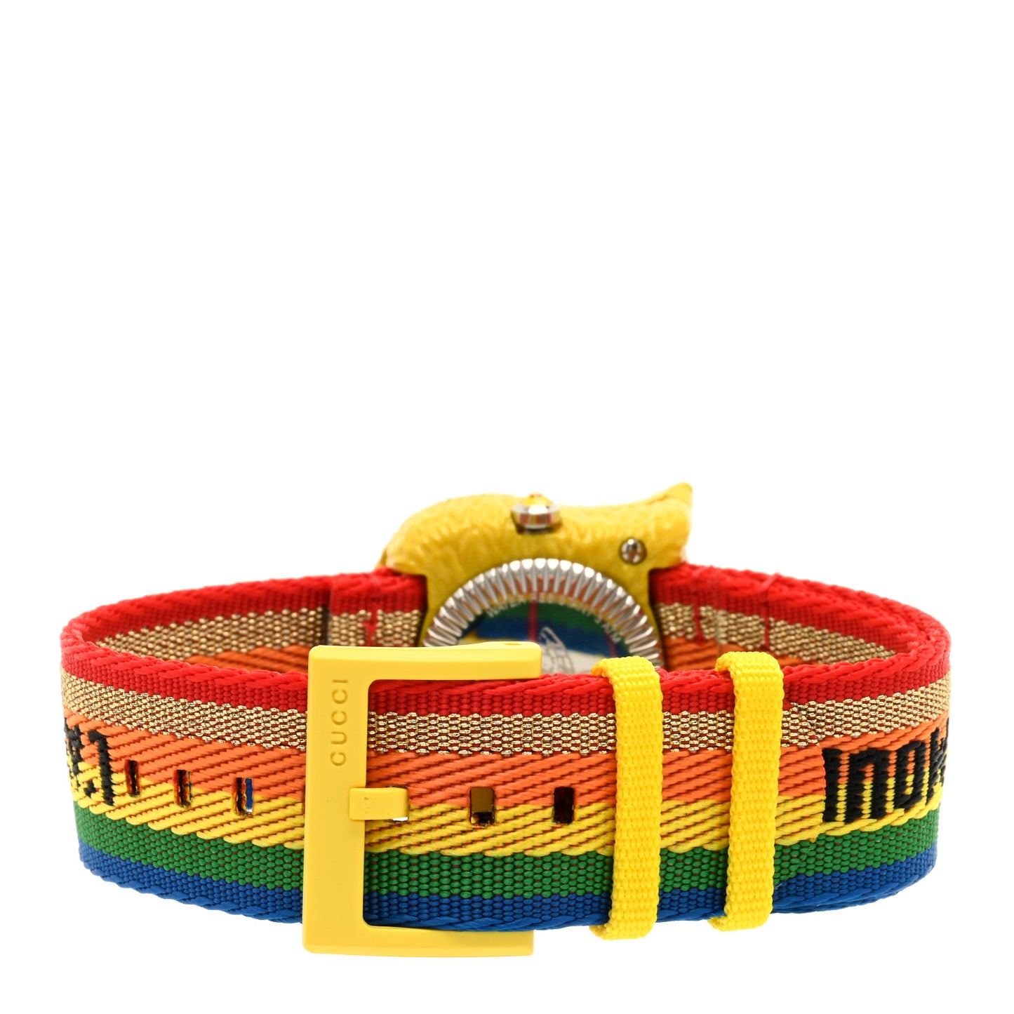 Stainless Steel Nylon 32mm Le Marche Des Merveilles Tiger Quartz Watch Yellow