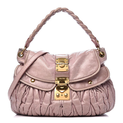 Miu Miu Nappa Matelasse Coffer Hobo Mughetto 1 of 17