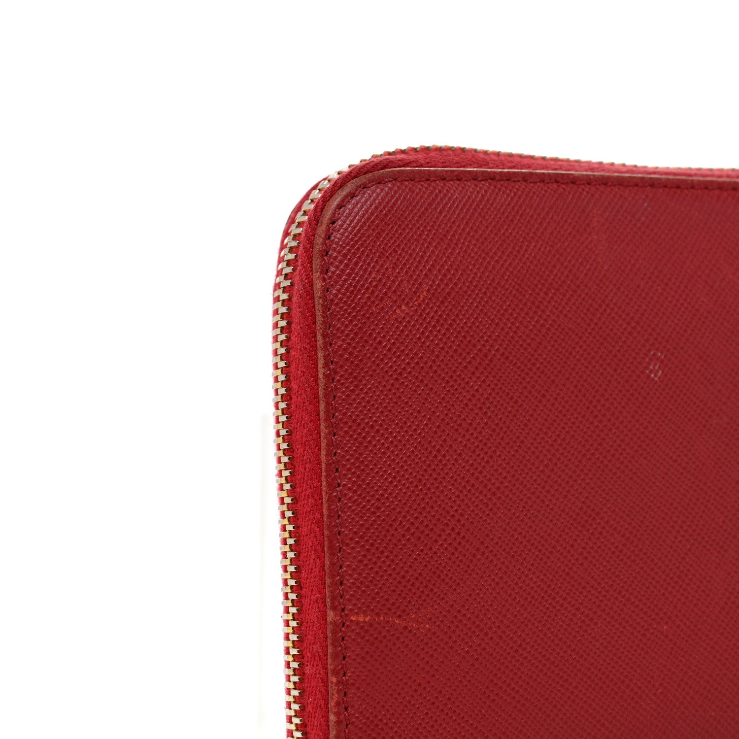 Prada Saffiano Metal Zip Around Wallet Peonia 9 of 11