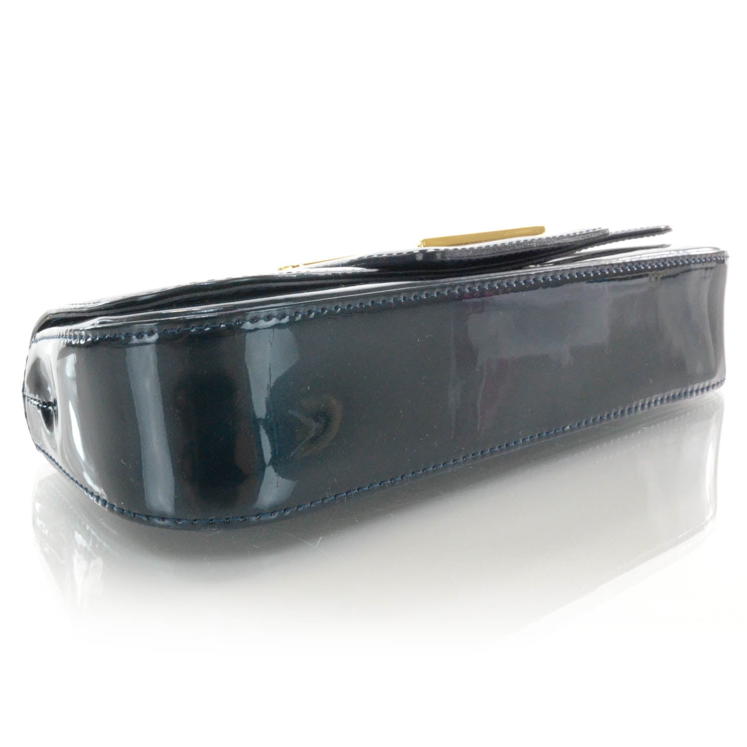 Louis Vuitton Patent Sobe Clutch Blue Nuit 5 of 9