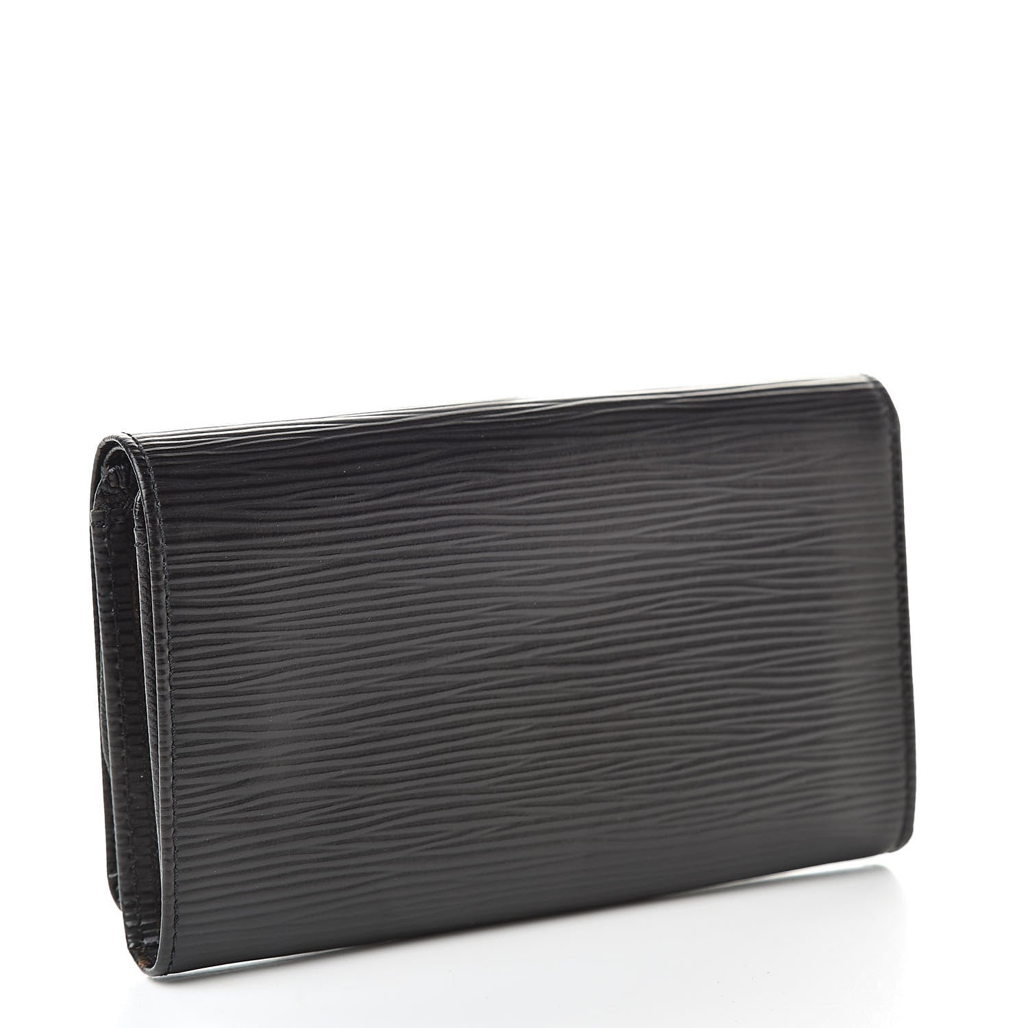 Louis Vuitton Epi Porte-Monnaie Billets Tresor Wallet Black 3 of 6