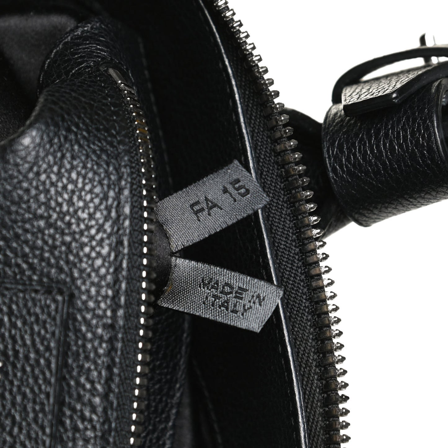 Textured Calfskin Medium Incognito Satchel Black