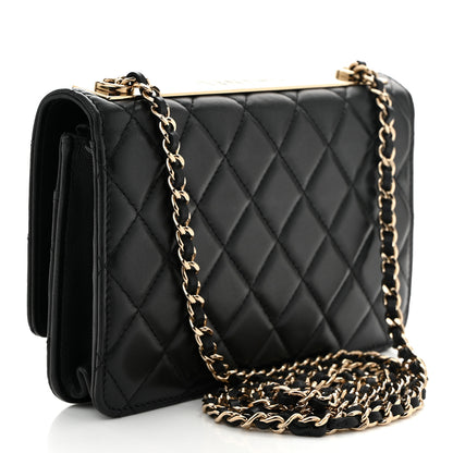 Chanel Lambskin Quilted Trendy CC Wallet On Chain WOC Black 3 of 10