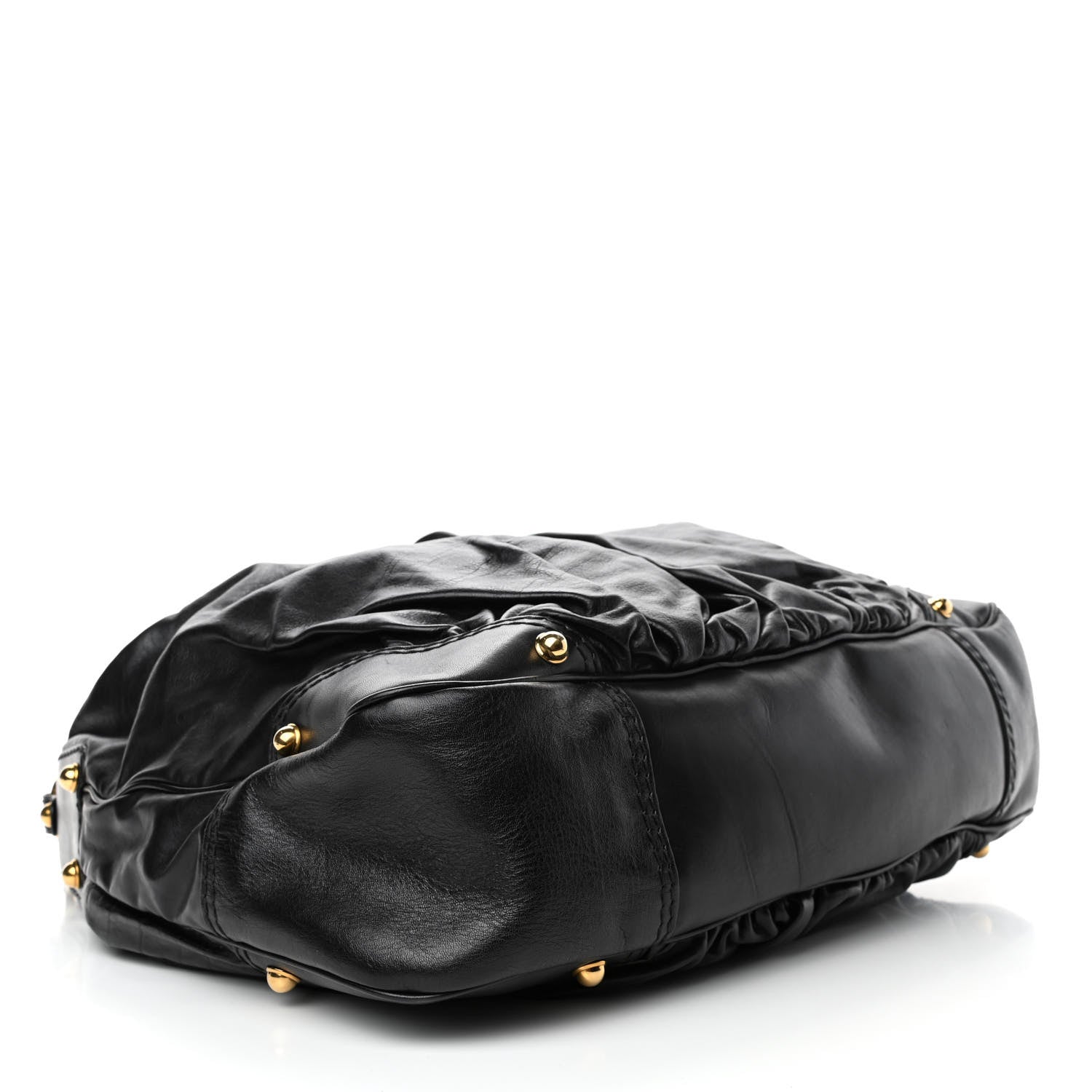 Gucci Calfskin Large Jockey Hobo Black 3 of 4
