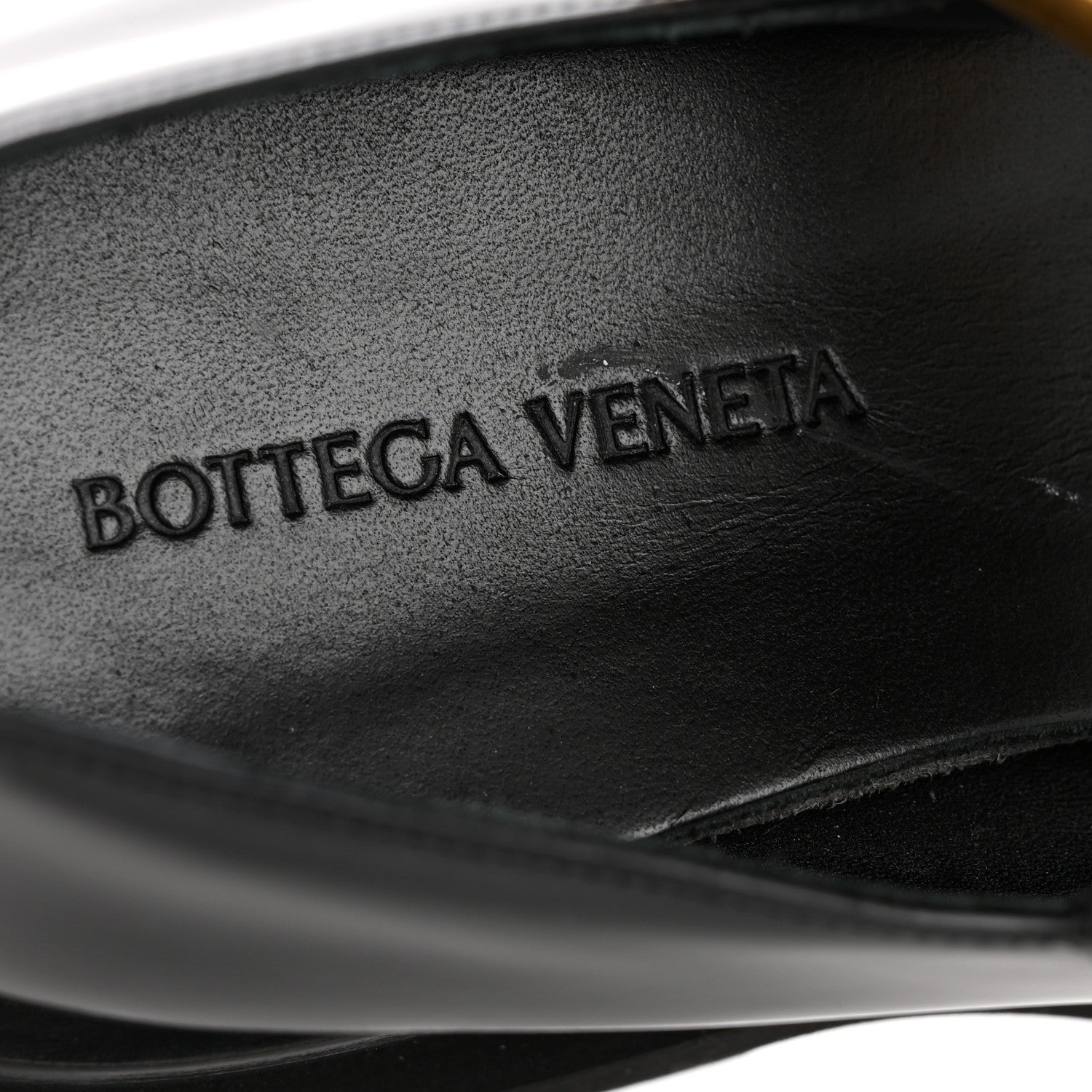 Bottega Veneta Brushed Calfskin Lug Mary-Jane Loafers 37.5 Black 9 of 9