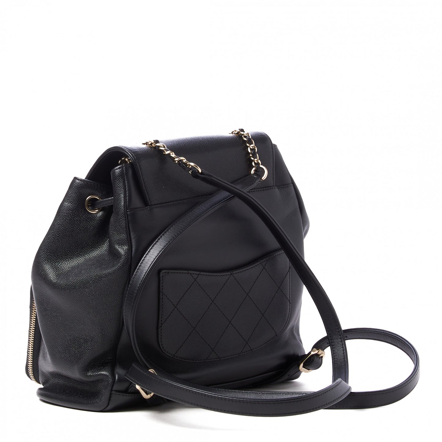 Caviar Quilted Business Affinity Backpack Black