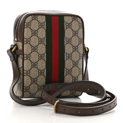 Gucci X BALENCIAGA BB Supreme Monogram Web Mini Ophidia Messenger Beige New Acero 3 of 9